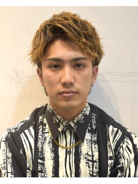 フリーク バーバーショップ 都島店(FREAK BARBER SHOP) アップバングクセ毛風パーマ