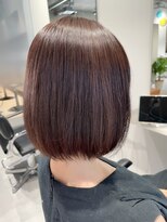 ヴォロ 佐賀(VoLo)&nbsp;切りっぱなしボブ/美髪/ピンクブラウン[佐賀駅]