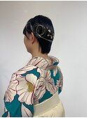 【BelleCoupes】卒業式 袴着付けヘアセット ショートヘア