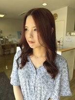 ナチュラル(Natural)&nbsp;顔周りレイヤー×ピンクカラー