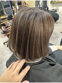 白髪ぼかしハイライト