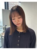 顔まわりカット/セミロング/メンテナンスカット