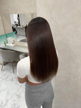 キング(K!ng) 縮毛矯正髪質改善ハイライトレイヤーカット枚方美容室エクステ