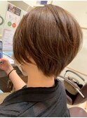 20代30代40代大人かわいい丸みひし形ショートボブ