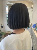 内巻き顎ラインボブ色っぽボブ暗髪小顔結べるボブ世田谷美容室