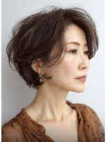 ハーツ(Heart's) 白髪ぼかし/イメチェンヘアスタイル/前髪カタログ/ショートボブ