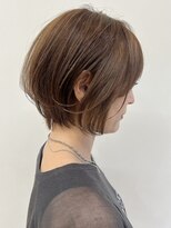 セイドット リー(Say. Ree)&nbsp;say.ボブひし形ショートダークレッドコーラルオレンジボブパーマ