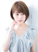 くびれショートくびれボブ韓国簡単スタイリングボブ菱形ショート