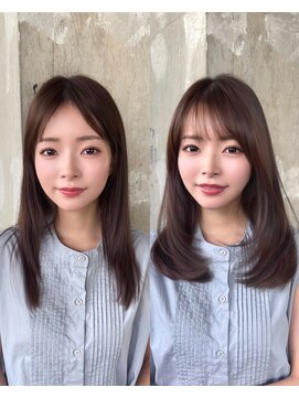 ロビー 表参道(ROBBY) ミディアムレイヤーカット/30代40代50代/顔周りカットくびれヘア