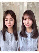 ロビー 表参道(ROBBY) ミディアムレイヤーカット/30代40代50代/顔周りカットくびれヘア