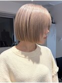ミニボブ×ヘーゼルベージュ 梅田