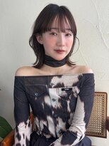 マセナ(Masena) 小顔見え韓国風レイヤーミディ/ブリーチなしチョコブラウン