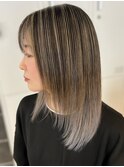 レイヤーカットハッシュカット髪質改善顔周り前髪ボブブリーチ8