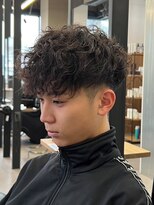 エルマーク メンズパーマ 心斎橋(L-MARK)&nbsp;スペインカール/スパイラルパーマ/フリンジ/フェード