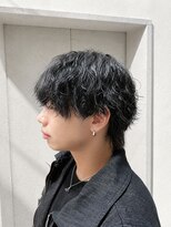 コア(CO:A)&nbsp;シャドウパーマ　メンズシースルーマッシュニュアンスパーマ韓国