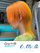 エマヘアデザイン(e.m.a Hair design)&nbsp;オレンジカラー