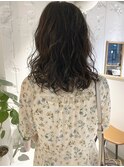 【三ツ井純】大人可愛いミディアムゆるふわパーマ コテ巻き風