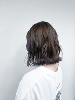 トップヘアー 玉島店(TOP HAIR)&nbsp;《TOPHAIR 玉島店/ ぱん》切りっぱなしボブ×グレージュ