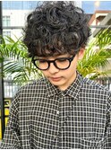 men's perm / ハイライト　スパイラルパーマ