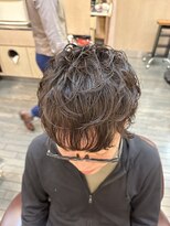 銀座マツナガ 浅草店 ナチュラルパーマツーブロックマッシュショート