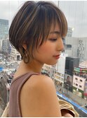 イメチェン愛され大人ショートボブ