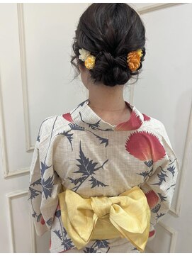 クロップ エス 湘南辻堂(crop es) 【crop es辻堂　藤田】浴衣着付け&シニヨンスタイル