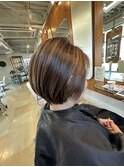 ショートボブ×ハイライト