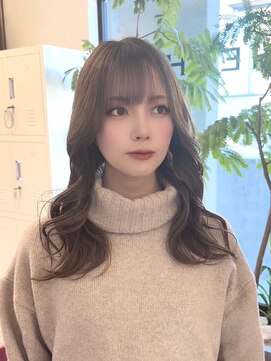 シェルハ(SHELHA) ブリーチなし透明感カラー おくれ毛 レイヤーカット シースルー