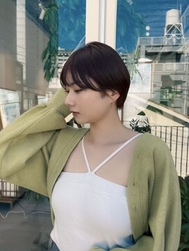 エルム 原宿 表参道(yelm) ★くびレイヤーエモージュイメチェンハッシュカットフルバング