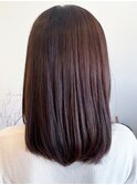 20代30代40代髪質改善カラーショコラアッシュ透明感セミロング