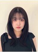 透け感抜群シースルーバング