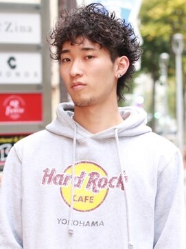 メンズサロン ブロック(Men's Salon bloc) プードルパーマ　波巻きスパイラルパーマ　ツーブロック　束感