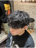 波巻きパーマ