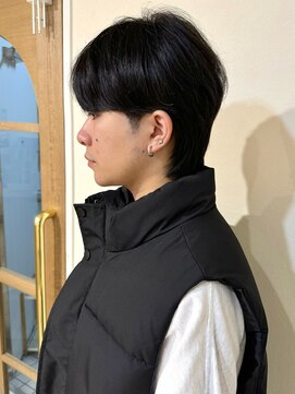 クレビアテン(CreBiA ten_) メンズ　シースルーマッシュ　ウルフ　襟足あり