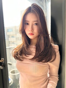 アンジェリカ 岡山店(ANGELICA) ANGELICA  内巻きレイヤーロング ベビーピンクブラウン