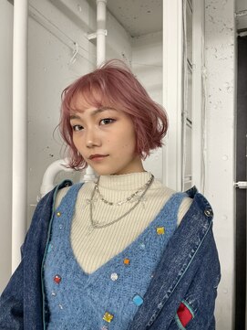レコ 渋谷(LECO) ピンクレイヤーボブ