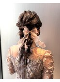 編み下ろし/フィッシュボーン/横浜ヘアセット