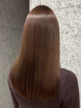 アールヘアーデザイン 千種(r hair design) サラツヤロングベージュカラーブリーチしない透明感カラー