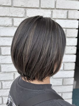 オーガニックエコ 川越(organic+eco) 30代40代◎秋カラー◎コントラストハイライト×小顔ショート