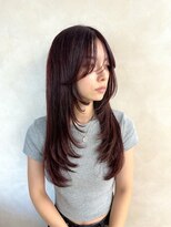 キイ ギンザ(k.e.y GINZA)&nbsp;ボルドーロングヘア