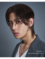 ジュノヘアージャパン 表参道(JUNO HAIR JAPAN)&nbsp;韓国ヘア マレット デザインカラー センターパート フェザーUP