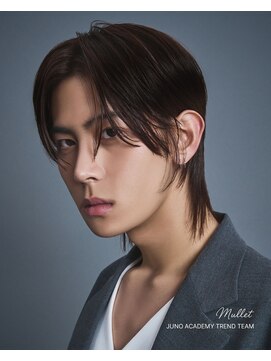 ジュノヘアージャパン 表参道(JUNO HAIR JAPAN) 韓国ヘア マレット デザインカラー センターパート フェザーUP