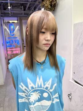 グロウ 渋谷西口(grow) 【ミルクティーベージュ×ミルクティーブラウンデザインカラー】