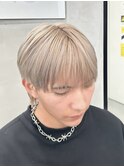 広島メンズ/ハイトーン/ラウンドマッシュ