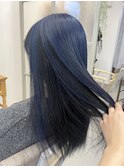 アウターカラー★ブルー×ブラック
