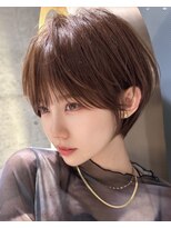 アスター 天神大名店(Aster)&nbsp;ショートボブ/ニュアンスカラー/グレージュ ツヤ髪スタイル