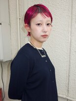 カシェ ナカザキ(CACHE NAKAZAKI) ショート/レッドカラー/ケアブリーチ
