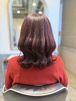 ヘアーサロン キー(Hair salon key) ピンクレッドカラー