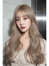 【高発色】アディクシーカラーで赤み抑え透明感ヘアに♪【上野/上野/ブリーチ/ハイトーン/ダブルカラー】