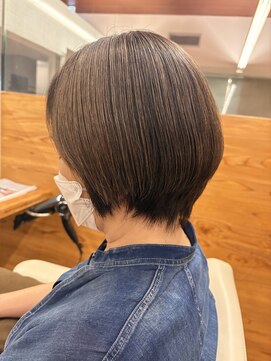 ファースト 長町店(first) 40代50代/大人のレイヤーショート/明るめの白髪染め/白髪ぼかし